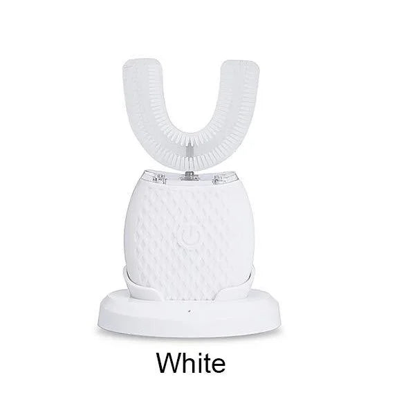 Sonic Silicone Electric Toothbrush U Shape 360 Degree Mouth Cleansing Automatic Toothbrush Cold Blue Light Teeth Whitening Brush